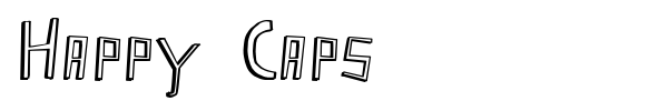 Happy Caps font preview